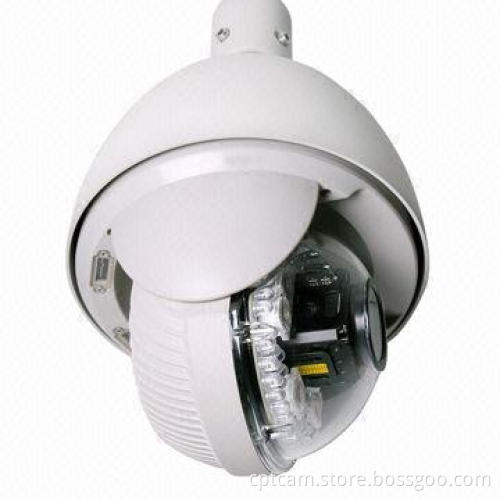 IP Speed Dome Camera, H264/CCD Sensor, 480TVL, PoE/PTZ, 18x Optical Zoom, iPhone/Android Mobile View